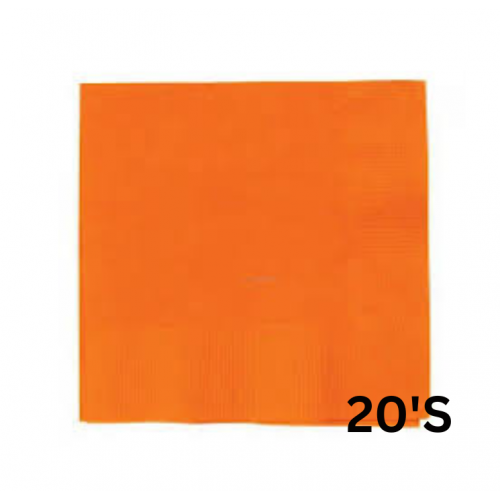 SERVIETTES PLAIN ORANGE 20'S SERVIETTES PLAIN ORANGE 20'S
